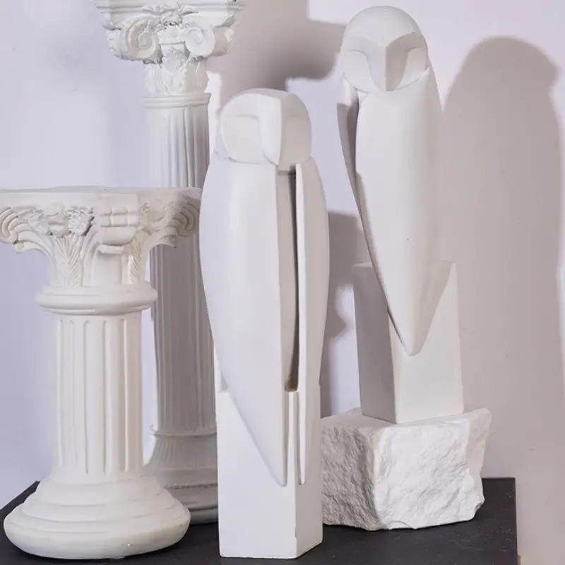 Minimalist Owll Statue Sculptu - Home Decor On Sale 评论和价格