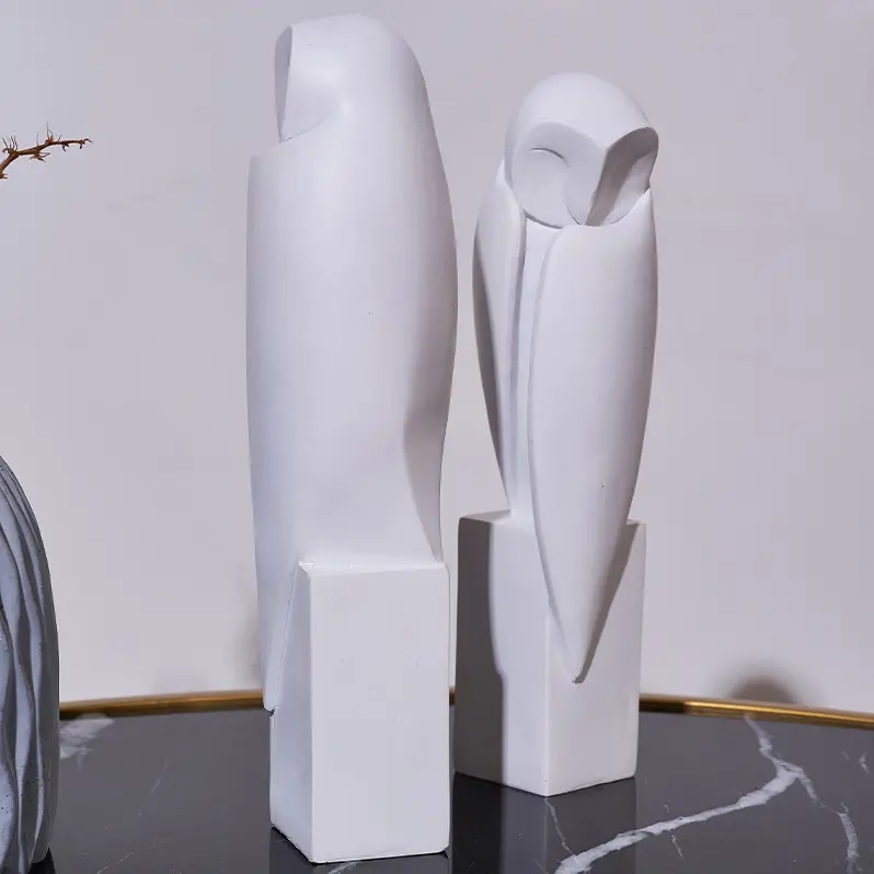 Minimalist Owll Statue Sculptu - Home Decor On Sale 评论和价格