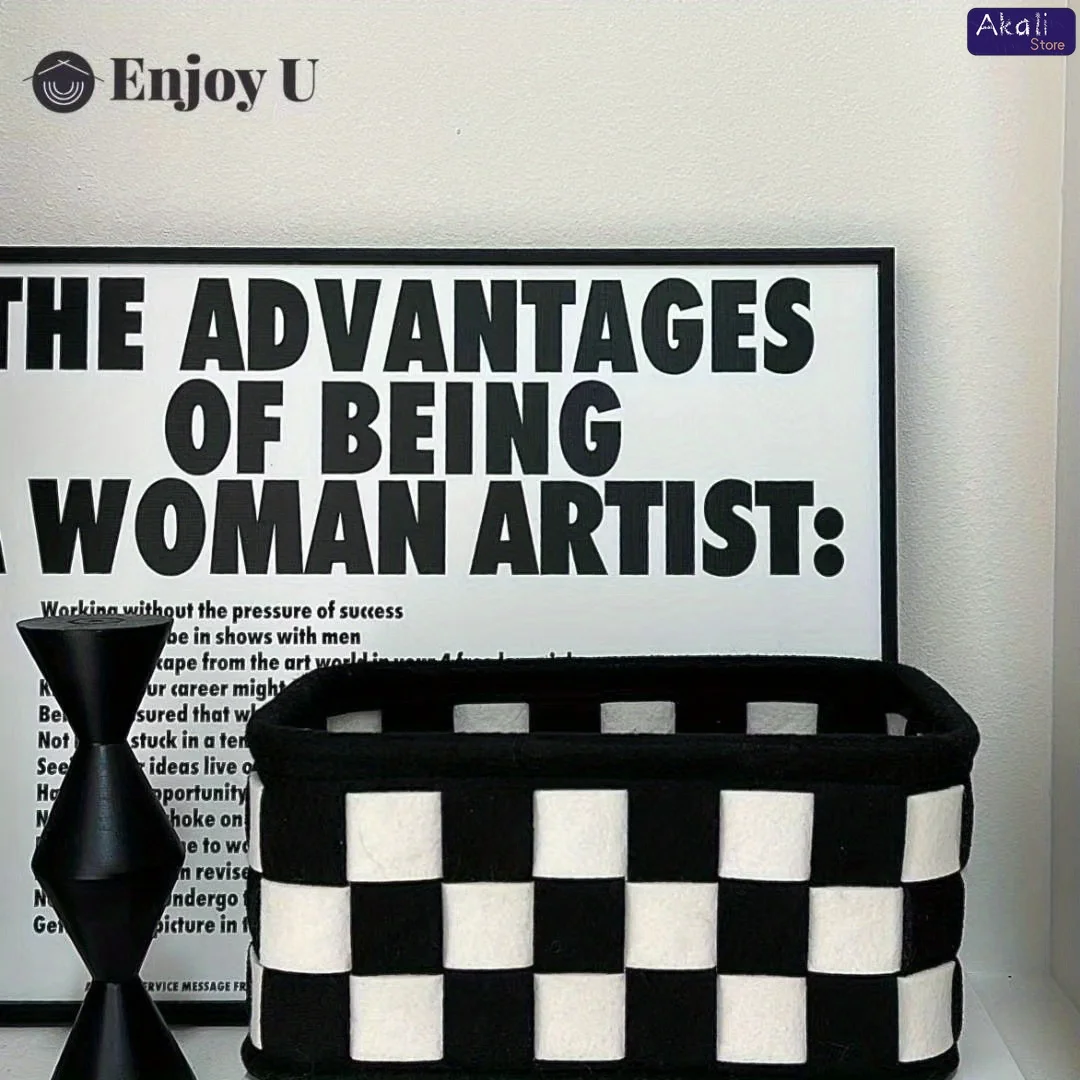 2026Black and White Checkered  - Home Decor Organizer 评论和价格