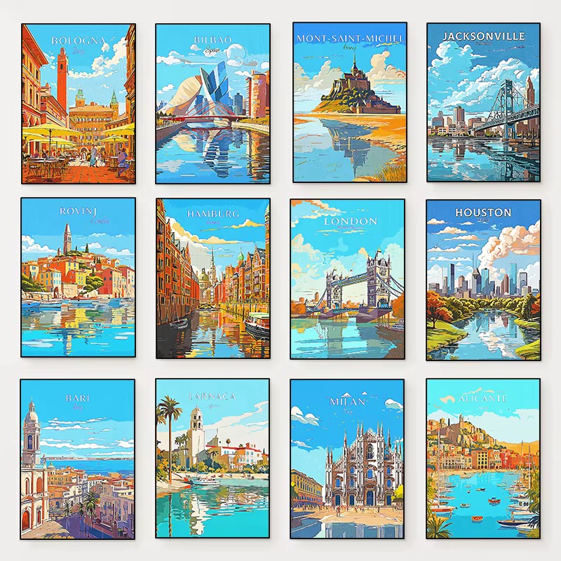 Diamond Painting City Travel L - Home Decor Houston 评论和价格