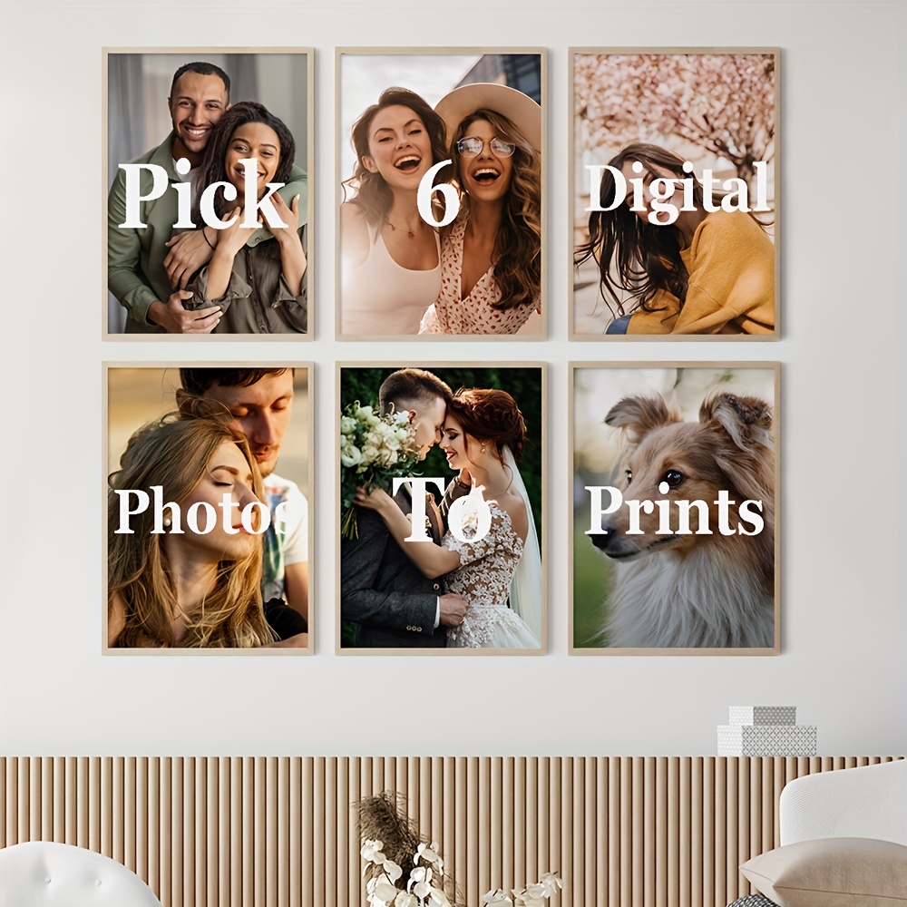 6pcs/set Custom Canvas Prints  - Home Decor Wall Pictures 评论和价格