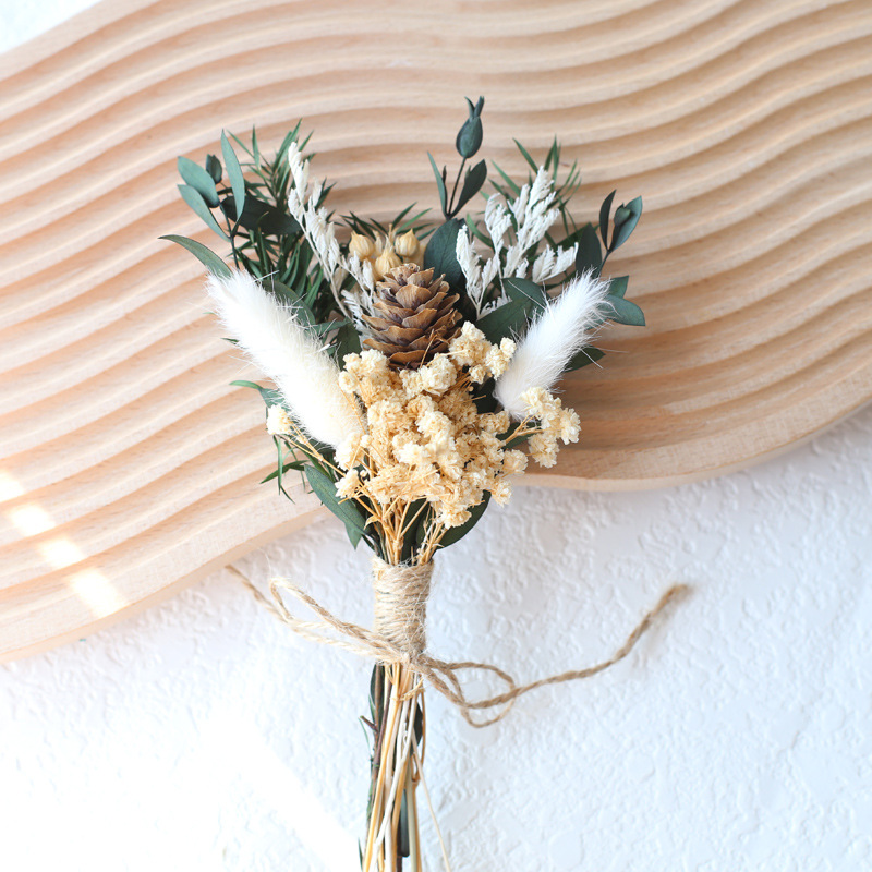 20CM Natural Dried Flower Bouq - Dried Flower Bouquet 评论和价格