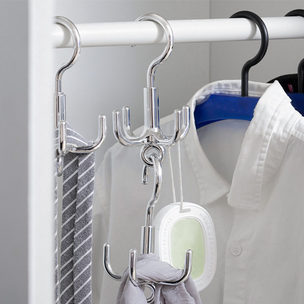 Rotating Clothes Hook 4-Claw D - Home Decor Organizer 评论和价格