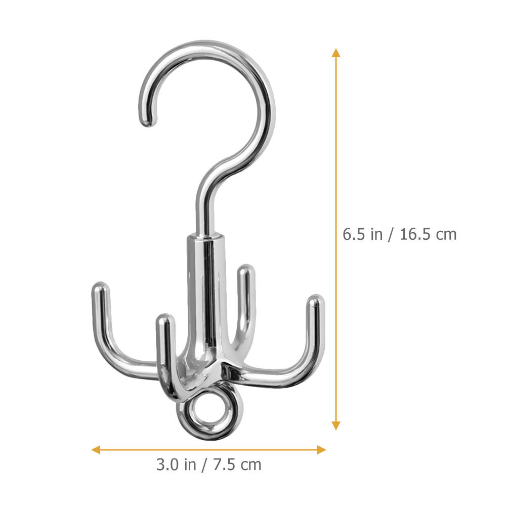 Rotating Clothes Hook 4-Claw D - Home Decor Organizer 评论和价格