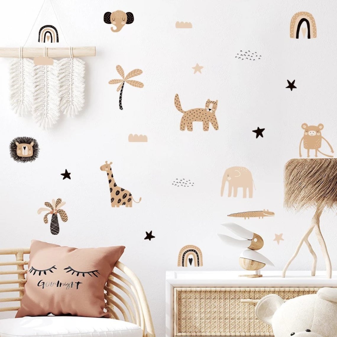 Boho Cartoon Rainbows Star Cut - Home Decor Y2K 评论和价格